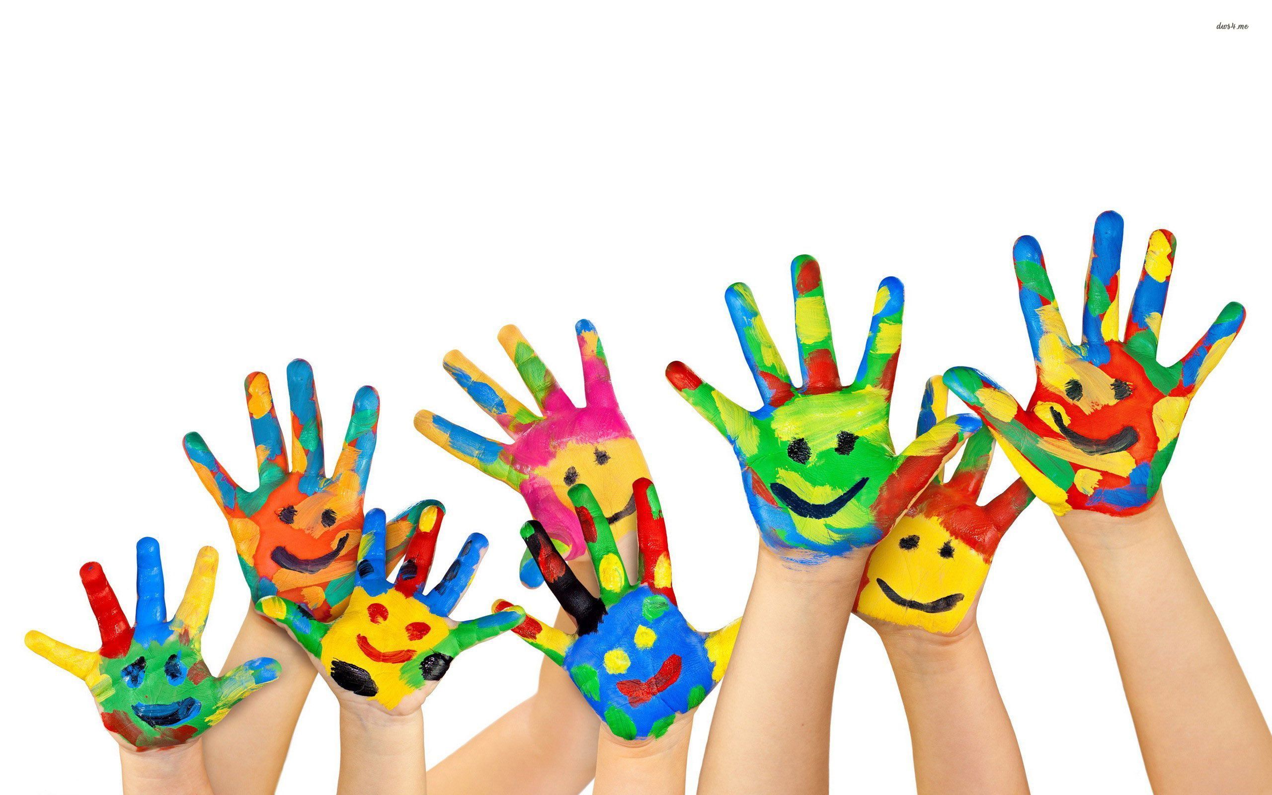 30838 smileys painted on hands 2560x1600 photography wallpaper